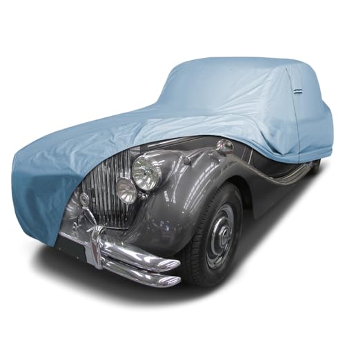 Image of iCarCover Premium Car Cover for 1948-1951 Jaguar Mark V / MK5 Heavy Duty Waterproof All-Weather Automobiles Custom Fit Indoor Outdoor UV Snow Protection Covers with Straps and Bag