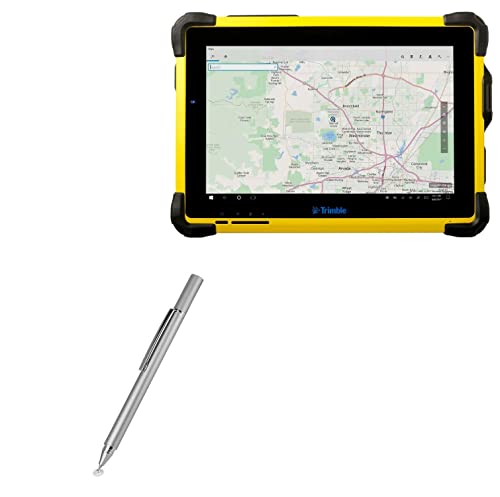 BoxWave Stylus Pen Compatible with Trimble T10x (Stylus Pen by BoxWave) - FineTouch Capacitive Stylus, Super Precise Stylus Pen for Trimble T10x - Metallic Silver