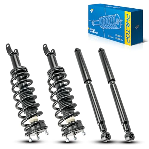 Image of PHILTOP Front Rear Struts for 2011-2018 Ram 1500 2019-2023 Ram 1500 Classic 2009-2010 Dodge Ram 1500 172292 * 2 /344385 * 2 - Complete Shock Absorber & Spring Assembly Set of 4