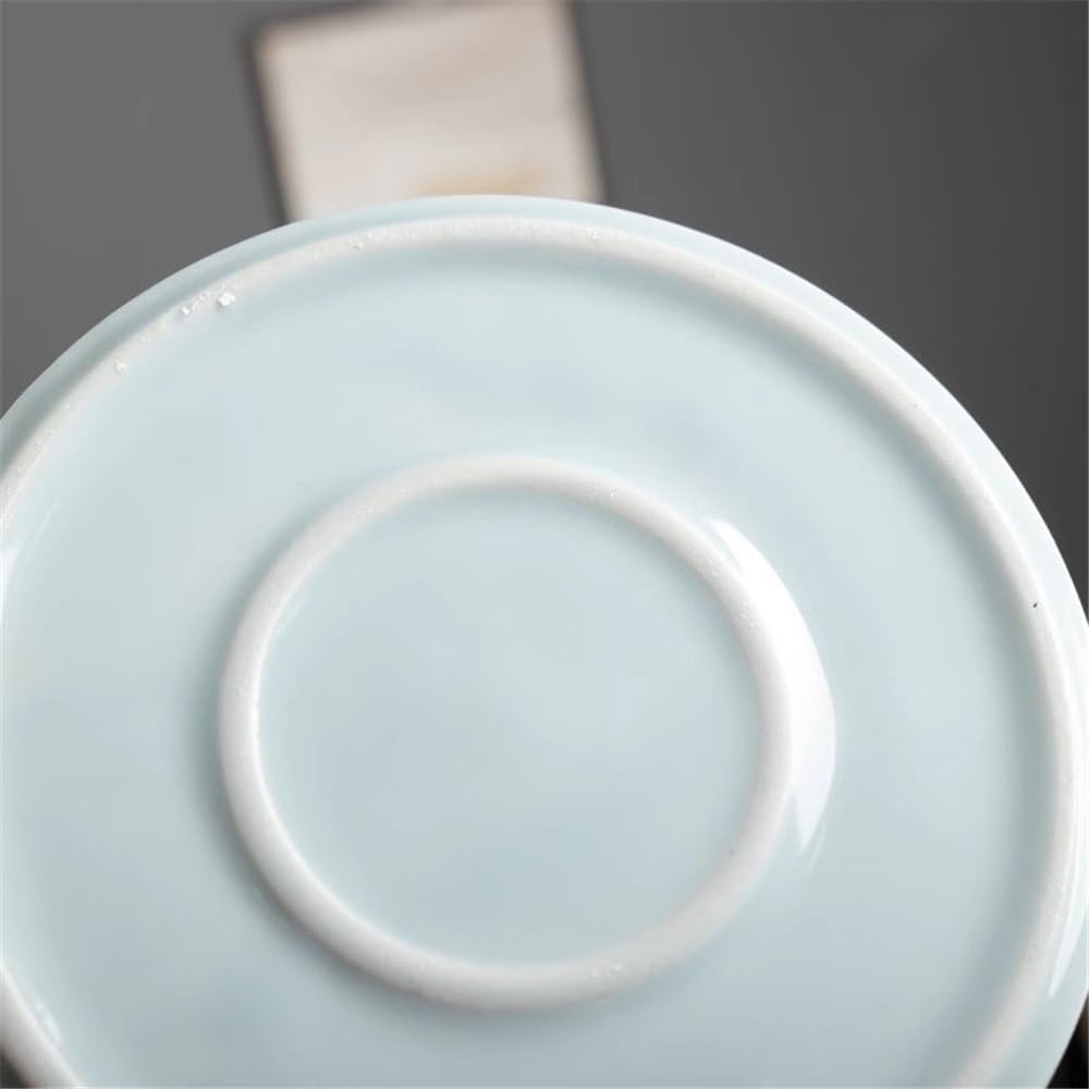 Versatile Sottovaso Rotondo for Piante, Vassoio raccogligocce for Fiori in Ceramica(Bianco,XL)