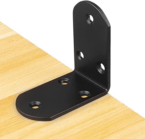 Angle code support de fixation angle droit RJJ en métal noir 16 PCS - 6