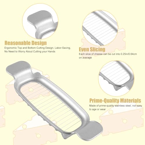 Coupe-fromage en acier inoxydable lasuroa outil coupe-beurre argent