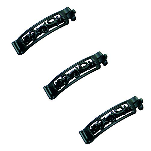Image of WESTEND Banana Hair Clip For Women Set of 3 Black 521