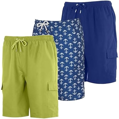 Real Essentials Boys 3-Pack Swim Trunks Cover