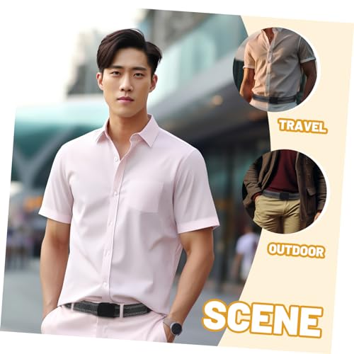 Didiseaon Men's Money Belt with Hidden Compartment Elastic Travel Belt Men's Conceal Carrier4