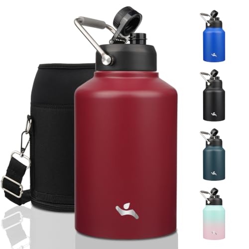 Image of Konokyo 128 oz Insulated Stainless Steel Water Bottle Jug with Handle