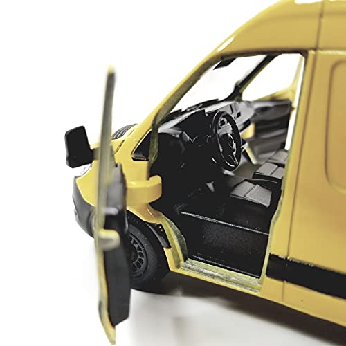 Vehículo a escala 1:48 Mercedes Sprinter DHL amarillo miniatura 4