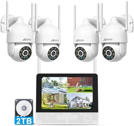 ANRAN [2025 Nueva] 3K Kit Camaras Vigilancia WiFi Exterior, 4X 5M...