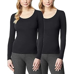 32 Degrees Women’s 2 Pack Ultra Light Thermal Baselayer Scoop Top