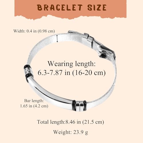 Personalized Memorial Bracelet,Photo Bracelet Customized Picture,Memory Jewelry,Custom Memorial gifts for Women/Men (Gift Box)4