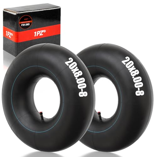 1PZ F3I-28S 2 Chambres à air 20x8.00-8 avec tige de Valve droite de remplacement pour tondeuses à gazon tracteurs chariots de jardin chariot de golf