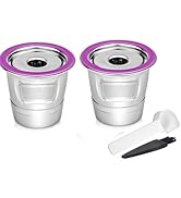 2 Pack Reusable K-Cups For Keurig 1.0 & 2.0 Coffee Makers - Stainless Steel Refillable Coffee Pods, Dishwasher Safe