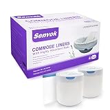 Senvok Commode Liners with Highly Absorbent Pads - [Lavender Scent Pack of 60] - Medical Grade - Uni