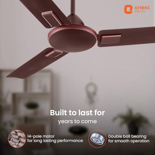 Image of Orient Electric 1200mm Apex Cruise Ceiling Fan for Home | BEE 1 Star Rated Energy Efficient Fan|Outstanding Performance | 2 Years Warranty by Orient | Galaxy Brown