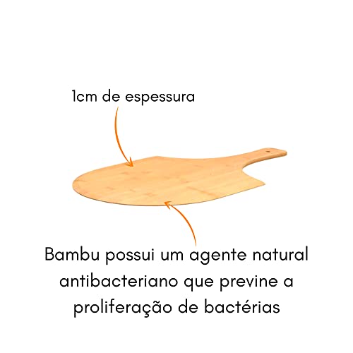 Tábua para Pizza Bamboo 1x35x55cm Kenya