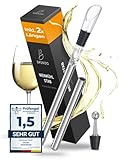 🍷 ALLE FLASCHENGRÖSSEN - Mit den beiden unterschiedlich langen Weinkühlstäben, die im Set enthalten sind, können die Weine individuell und optimal gekühlt werden. Das praktische Wein Zubehör ist für alle Flaschengrößen geeignet.