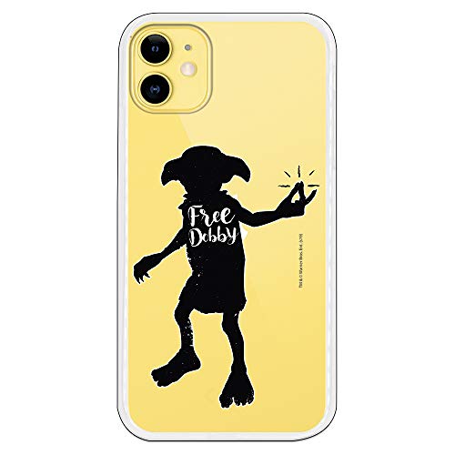 Funda para iPhone 11 Oficial de Harry Potter Dobby Free para Proteger tu móvil. Carcasa para Apple de Silicona Flexible con Licencia Oficial de Harry Potter.