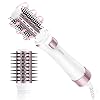 Agotiias Rotating Hair Dryer Brush Spinning: 2 Size Detachable Brush(2" & 1.5") | 3 Heats & 2 Speeds Plus a Cool Air Setting | Big Buttons Design for Arthritis