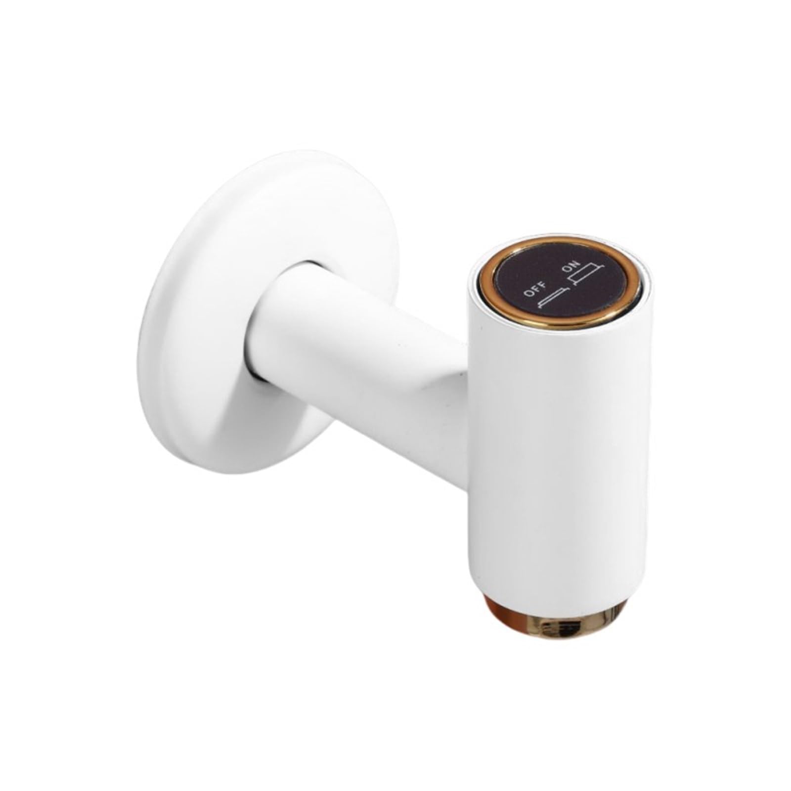 Robinet machine à laver en laiton massif blanc anti-fuite taille S