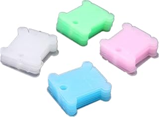 200Pcs Plastic Floss Bobbin,Embroidery Floss bobbins for Embroidery Floss Organizer,DIY Sewing Storage Accessories