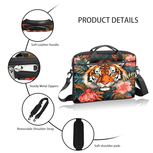 Bolso para laptop 15 pulg tropical con correa ajustable miniatura 4