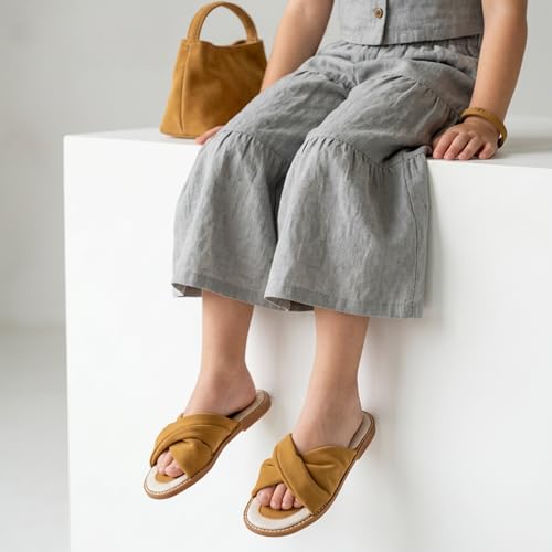 Image of THEE BRON Girls Cute Slip-On Slippers Stylish Sandals for Toddlers & Kids