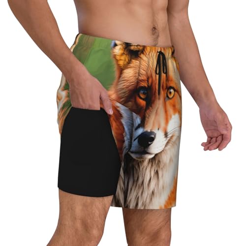 Pantalones cortos transpirables Fox Print con secado rápido para surf 3