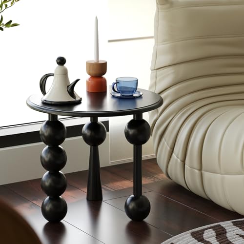 Mesa de bebidas pequeña con estructura compacta de madera para salon 7