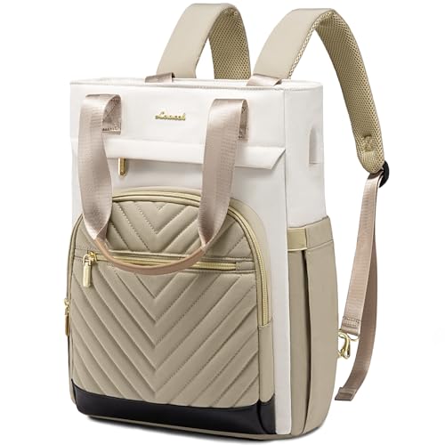 LOVEVOOK Rucksack Damen Handtasche 2 in 1 15.6 Zoll Laptop Schulrucksack Teenager Mädchen Schulranzen Reiserucksack Wasserdicht Backpack Women Elegant Arbeitstasche Daypacks für Uni Holiday Business