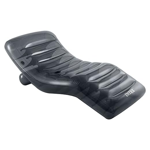 Intex 56875 Cool Grey Lounge Colchoneta Hinchable, Flotador Para Piscina, Capacidad 1 Persona, Peso Máximo Soportado 100 Kg, Medidas 99 X 191 Cm, Con Porta Bebidas, Incluye Parche De Reparación