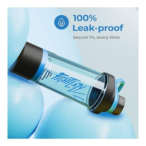 Image of Lifelong Plastic Gym Shaker Bottle BPA Free Protein Shaker for Men & Women with Extra Compartment | 600ML | Leakproof Shaker for Supplements & Powders Blue