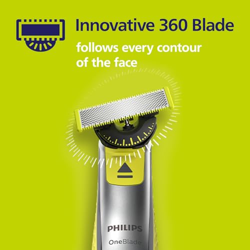 Philips Vervangmesjes voor OneBlade Face + Body - Past op alle OneBlade handles - 200 Bewegingen per seconde - Trim, scheer en style haar van alle lengtes - Vervang elke 3 maanden - Bodykit - QP620/50 - Afbeelding 4