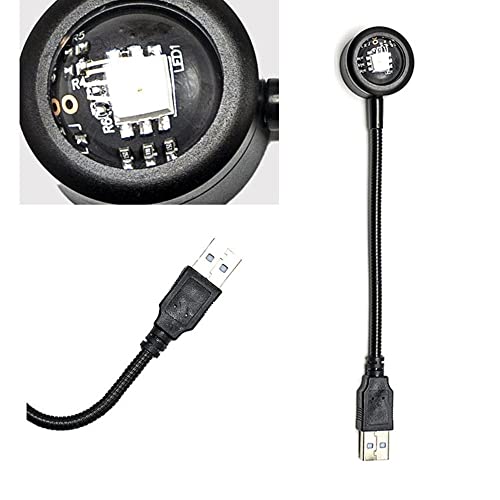 Okdeals AM8AM0DVLYUS Usb Projection Lamp Frequency Conversion New 7-Color Night Light Atmosphere Illumination Home Decoration Rainbow Tik Tok Live thumb #3