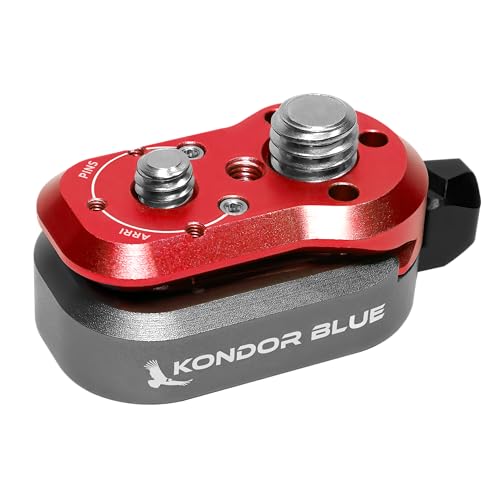 Image of KONDOR BLUE Mini Lock Quick Release Plates for Camera Monitors, Arms, Accessories, Microphones, Key Lights | Quickly and Securely Attach and Detach Accessories on Your Cinema Rig | Red