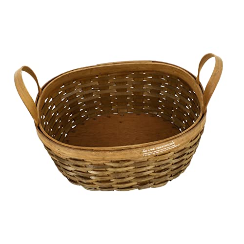 OFFSCH 1Pc Handheld Woven Basket for Fruits and Bread Storage Stylish Home Organizer with Capacity Material for Kitchen Countertop and Living Space Decor