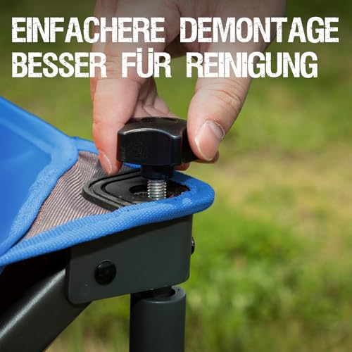 PORTAL Bollerwagen faltbar Handwagen mit abnehmbarem Stoff Klappwagen Transportwagen tragbar Strandwagen Gartenwagen Faltwagen belastbar bis 100kg für Camping Garten Einkauf – Bild 7