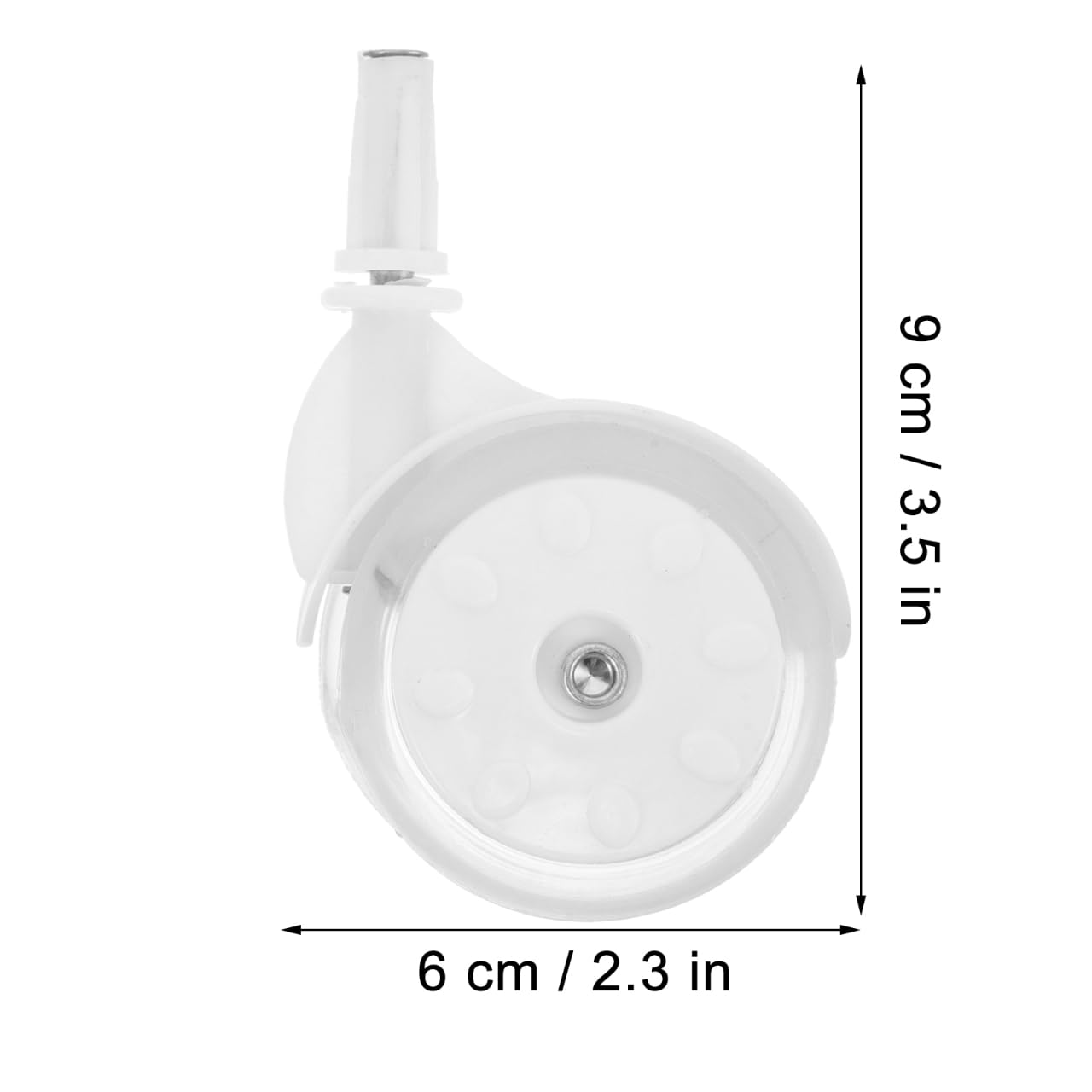 4pcs Stem Caster Wheels Baby Stroller Wheels Replacement Stroller Accessories for Baby Trolley Front Back Universal White Furniture Casters Accessories
