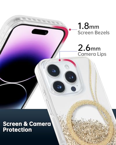 Coque iPhone 16 Pro Max pailletée rose pour sublimer vos soirées