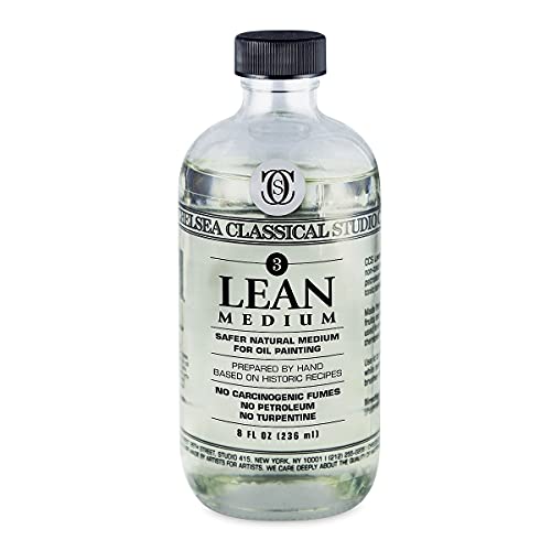 Chelsea Classical Studio Medium Clarified Lavender Lean Medium - for Lean Painting Techniques Increasing Adhesion, Drying Time, and Gloss - [8 oz. Bottle]