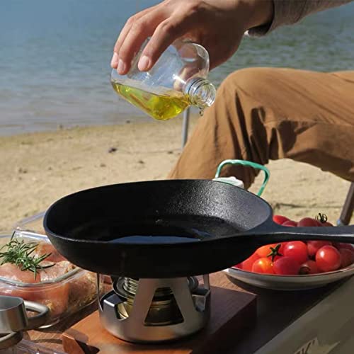 Ca Mode Alcohol Burner Portable Copper Stove Camping Stove Brass Oven Aluminum Alloy Mini Ultralight With Sealed Cap Extinguish Lid For Picnic Bbq - Grey #TOP2