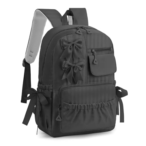 Image of Kids School Backpack for Girls Cute Kawaii Bookbag with Bows for Kindergarten Elementary