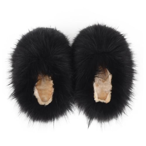 ZSGYCHCY Women's Winter Faux Fur Slides House Slippers Fluffy Sandals Furry Slide Indoor Outdoor3