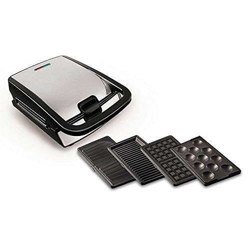 Waffeleisen sandwichmaker Multifunktionale Waffel-Hersteller, Waffel Maker 4 in 1, Non-Stick Halteerungen, automatische…