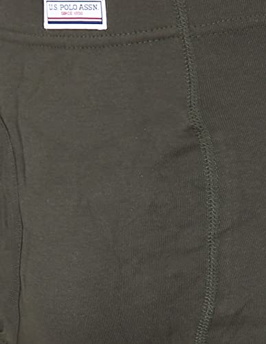 Image of U.S. POLO ASSN. Mens Solid Cotton Mid Rise Trunks - Pack of 2