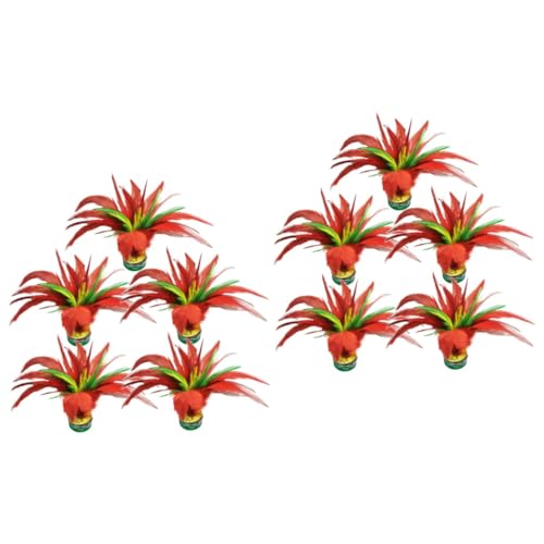 VICASKY 10-Stück Bunte Kickbälle Federball Set