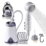 YOSOKI USOKI Portable Rechargeable Camping Shower Pump, Matte White