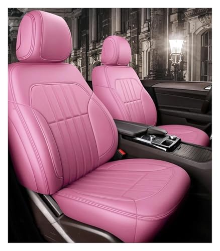 Housses de siège auto en cuir rose pour Mercedes Benz W204 W205 W211