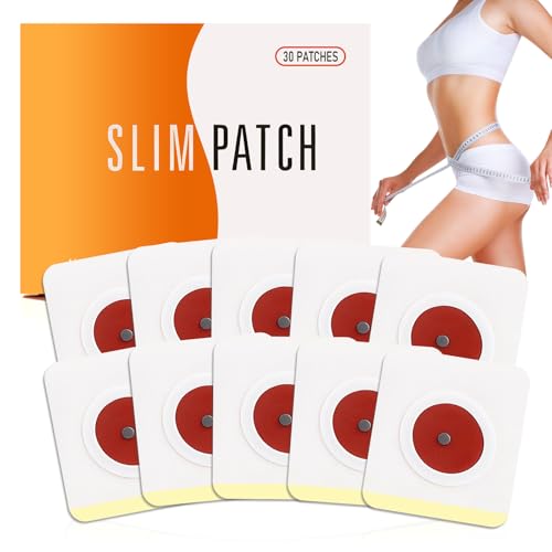 Parches Adelgazantes para Abdomen (30 Unidades),Slimming Patches para Ombligo,Ayuda a Reducir Cintura y Grasa Abdominal,Detox con Extractos Naturales,para Mujeres y Hombres
