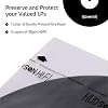 Hudson Hi-Fi Anti-Static Vinyl Record Sleeves - Durable Clear Disc Sleeves- Protect Your LP Albums from Scratches, Dust & Dirt - Acid-Free Rice Paper Disc Covers, 100x Inner Sleeves