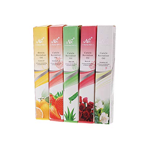 Olio per Cuticole Penna, 5pcs Mix Oil per Unghie